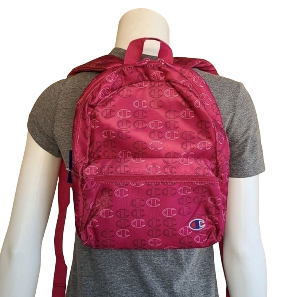 CHAMPION Supercize All Over Logo Mini Backpack Sling Bag Purse Travel School - Picture 4 of 16